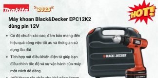 Máy khoan Black&Decker EPC12K2 dùng pin 12V